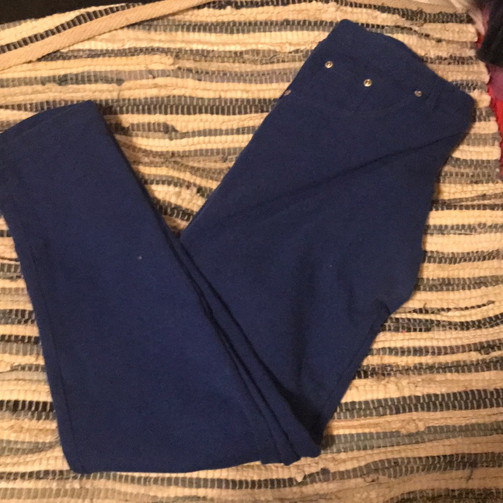 Royal blue jagging’s